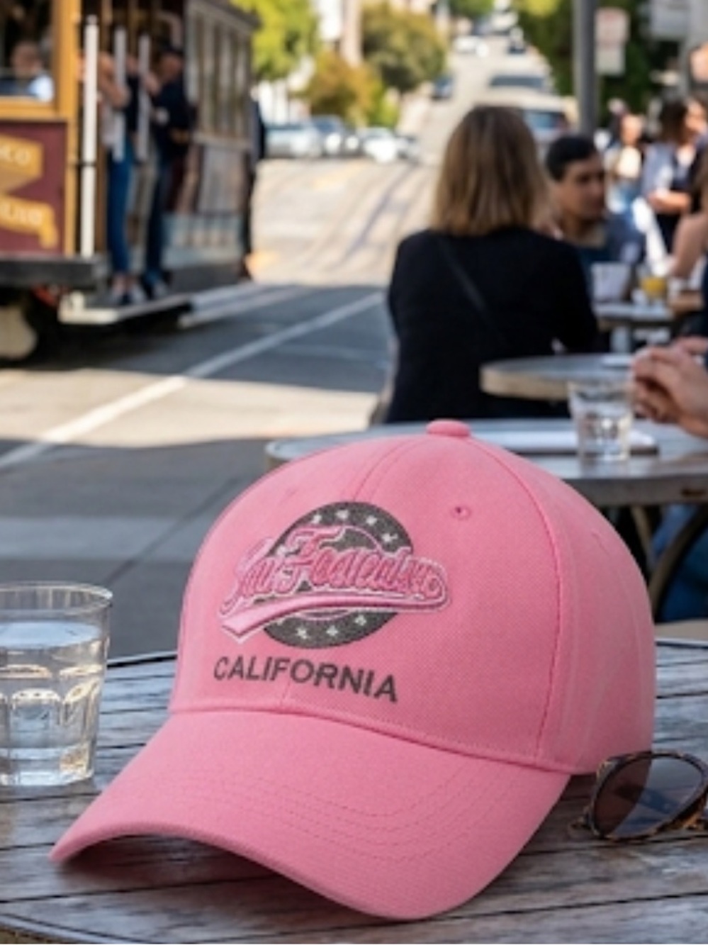 San Francisco NWT California Lanza Pink Embroidered Adjustable Ball Cap Hat New